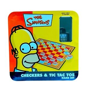 The Simpsons Games Set, Checkers & Tic Tac Toe.